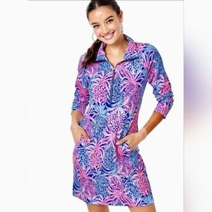 Lilly Pulitzer UPF 50+ Skipper Dress Tropic Down Low